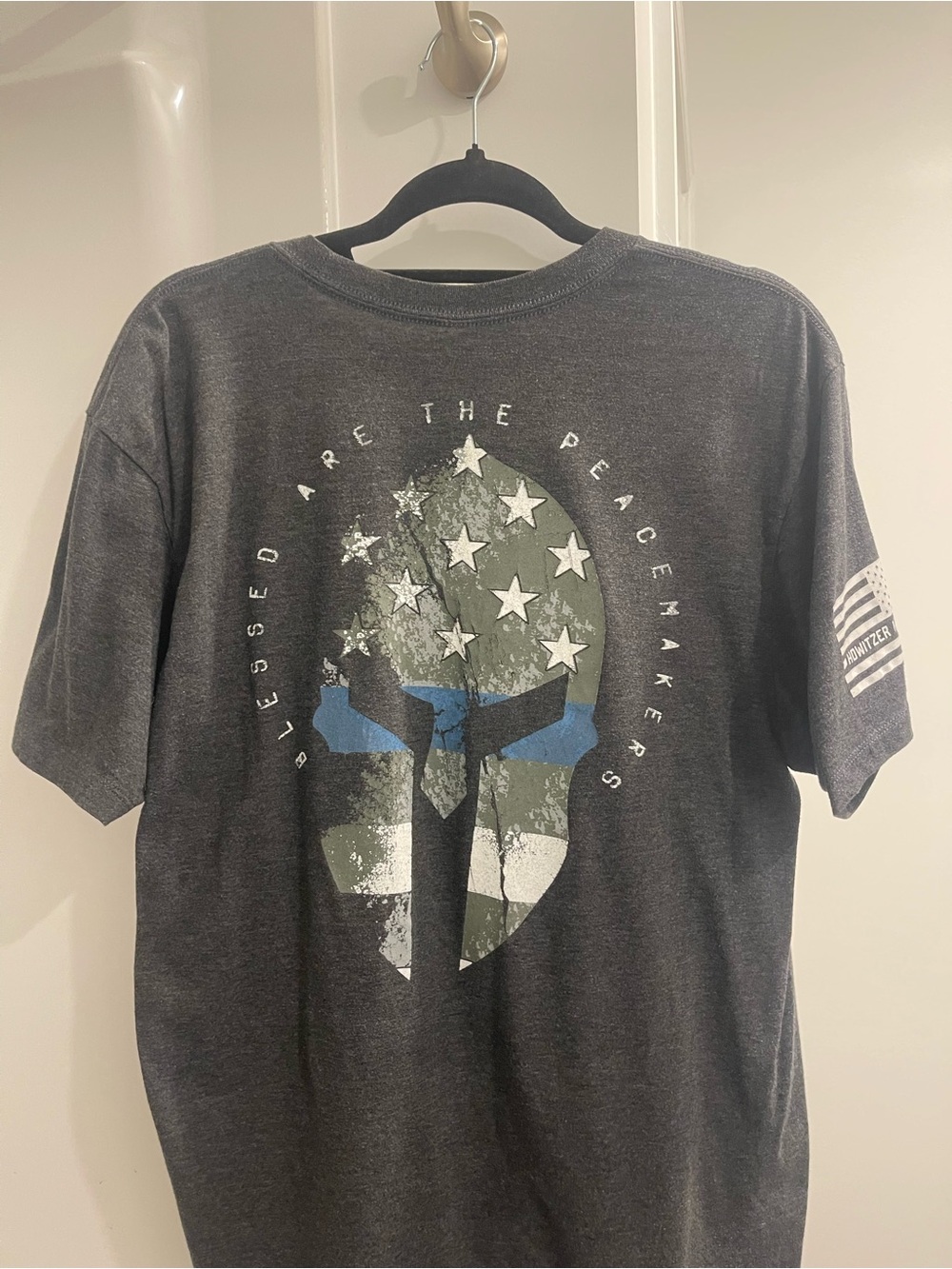 Blessed are the Peacemakers Blue Line Graphic Tee